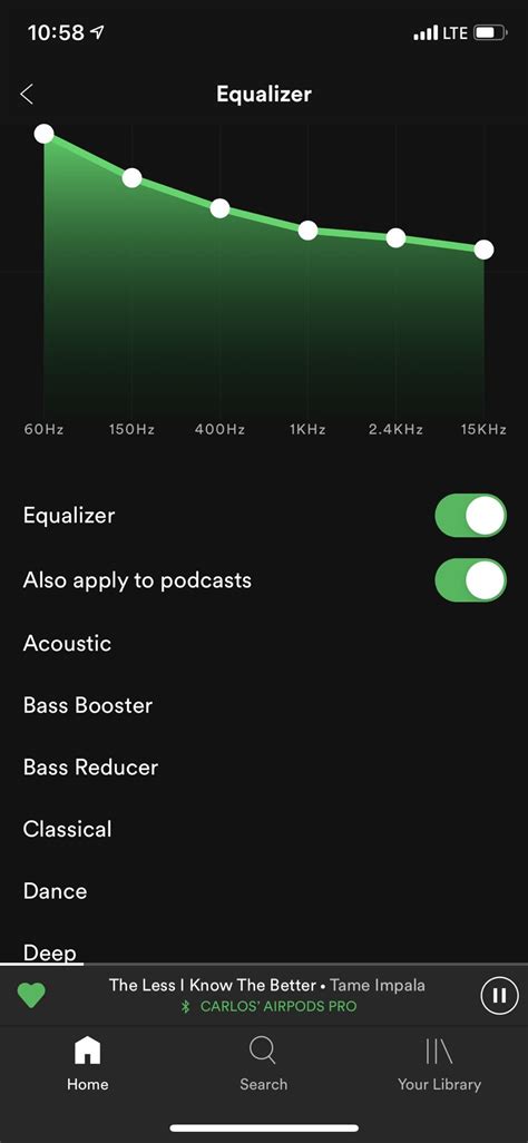 airpods pro  spotify     equalizer night