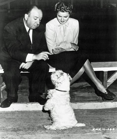 alfred hitchcock and ingrid bergman 1945 zk images