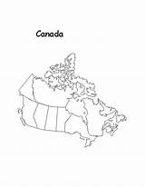 Canada Outline Provinces Maps sketch template
