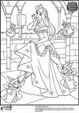 Aurora Coloriage Sheets Aurore Princesse Sleeping Davemelillo Castle Teamcolors Pintar sketch template
