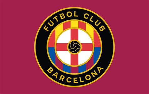fc barcelona concept logos  mbroidered footy headlines