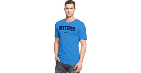 Nike Roger Federer Betterer V Neck T Shirt In Blue For Men