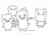 Ugly Dolls Pages Coloring Uglydolls sketch template
