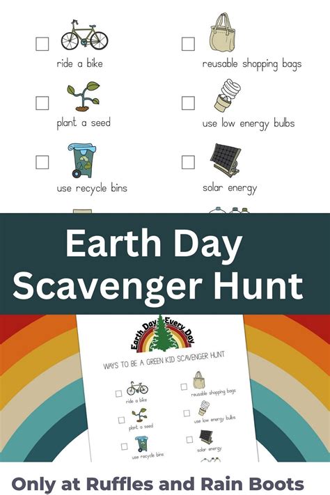 celebrate earth day    printable scavenger hunt artofit