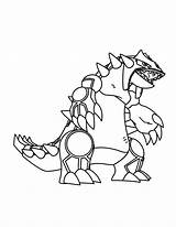 Coloring Groudon Pokemon Pages Popular sketch template