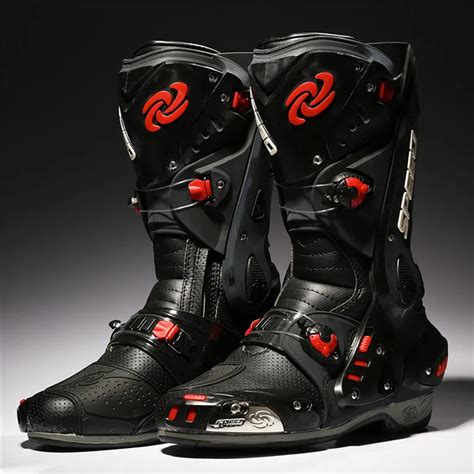 pro biker motorcycle boots protective motocross racing speed motorbike