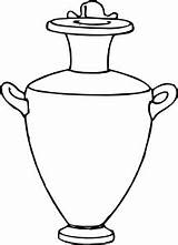 Pottery Clker Colouring sketch template