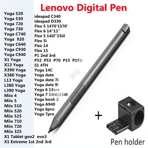 caneta estilete original lenovo caneta digital  lenovo ideapad flex   intel  em