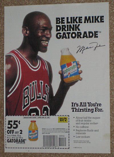 Michael Jordan Original Newspaper Ad Be Like Mike