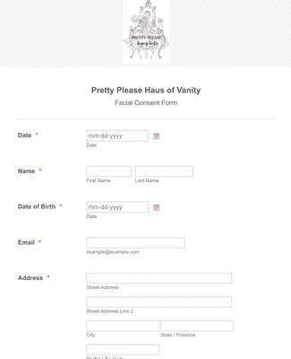 spa consent form template jotform