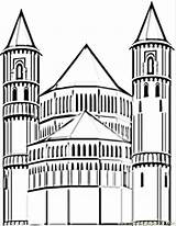 Coloring Germany German Pages Cathedral Printable Clipart Color Popular Library Coloringhome Colouring sketch template