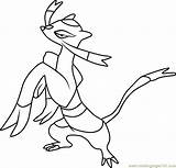 Mienshao Pokémon Coloringpages101 sketch template