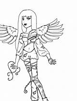 Kou Hoshi Wings sketch template