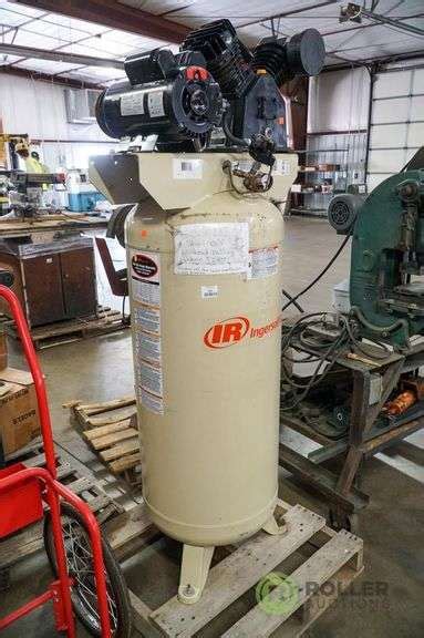 ingersoll rand ssl  gal  hp  single phase air compressor roller auctions