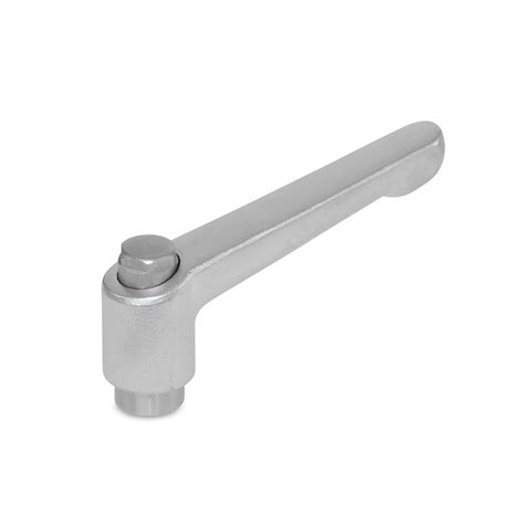 adjustable  stainless steel hand levers gn threaded bush