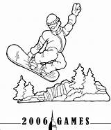 Snowboard Coloring Pages Transportation Printable Drawing Printablefreecoloring sketch template