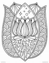 Coloring Pages Flower Lotus Mandala Printable Adults Color Unique Adult Sheets Book Print Roots Pattern Cute Drawing Getcolorings Getdrawings Rocks sketch template