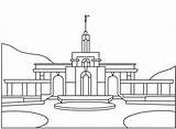Lds Temples Templo Templos Coloringpagebook Bountiful Slc Mormones Holamormon3 sketch template