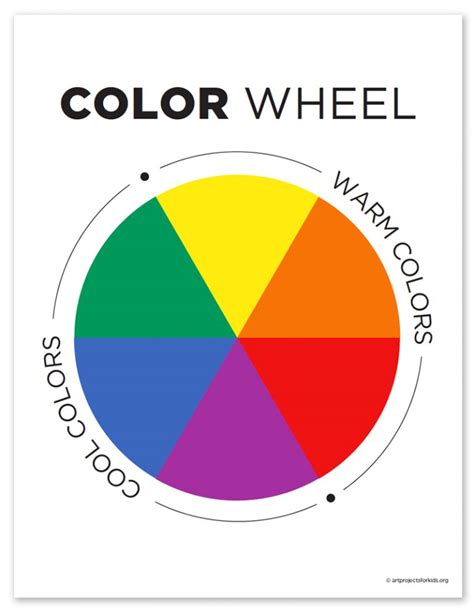 primary color wheel  color wheel coloring page