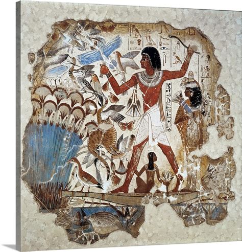 Nebamun Hunting Birds Ancient Egyptian Art Wall Art