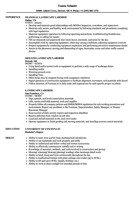 construction laborer job description  resume  resume templates