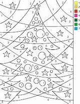 Color Number Christmas Coloring Nicole Numbers Pages Kids Florian Printables Tree Worksheets Adults Paste Copy sketch template