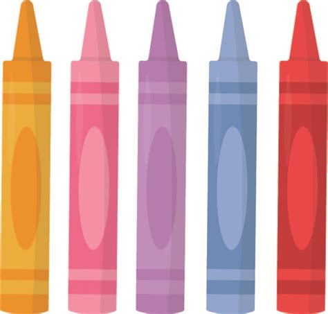 printable color crayon template