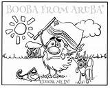 Aruba Booba sketch template