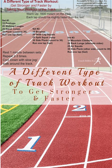 type  track workout    stronger faster