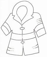 Colorear Chamarra Prendas Vestir Recortar Roupa Abrigo sketch template
