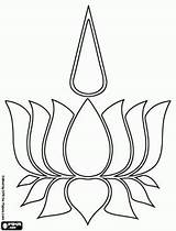 Buddhism Ensino Flower Religioso Symbols Oncoloring sketch template