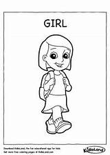 Coloring Girl Kidloland Pages sketch template