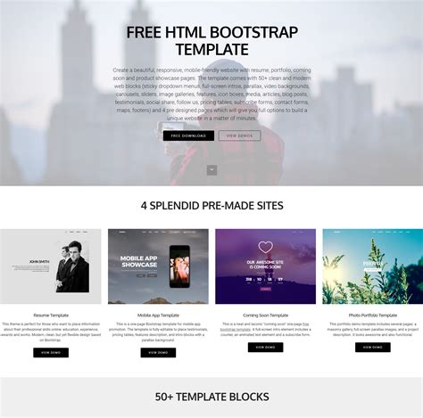 bootstrap templates