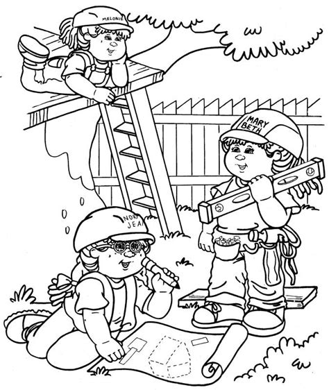 kids playing coloring pages
