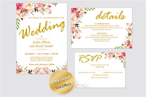 wonderful pages wedding invitation template indigo flowers