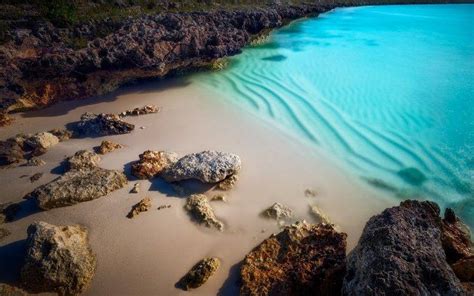 Nature Landscape Beach Sand Rock Turquoise Water