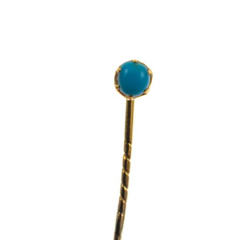 antiques atlas antique turquoise stick pin 9ct gold