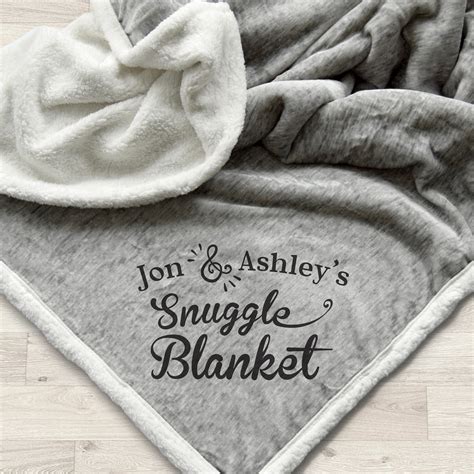 personalized sherpa blanket monogram throw blanket gift etsy