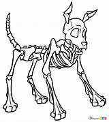 Skeleton Dog Draw Skeletons Webmaster обновлено автором July Drawdoo sketch template