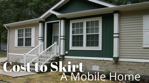 cost  skirt  mobile home