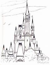 Castle Coloring Princess Disney Pages Bubakids sketch template