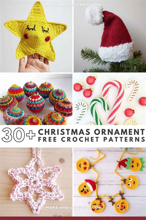 crochet christmas ornament patterns   crew
