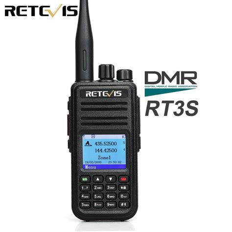 retevis rts dual band dmr cyfrowe radio walkie talkie vhf uhf gps dcdm