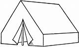 Tent Camping Coloring Clip Kids Sketch Pages Clipart Sketchite Line sketch template