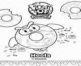 Coloring Pikmi Pages Pops Hoola Owl Printable Doughnut Print sketch template