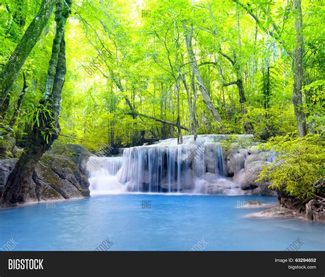 tropical waterfall image photo  trial bigstock