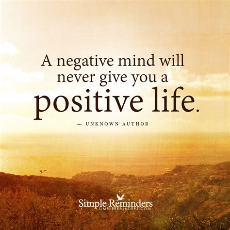 positive mind positive life  unknown author positive quotes