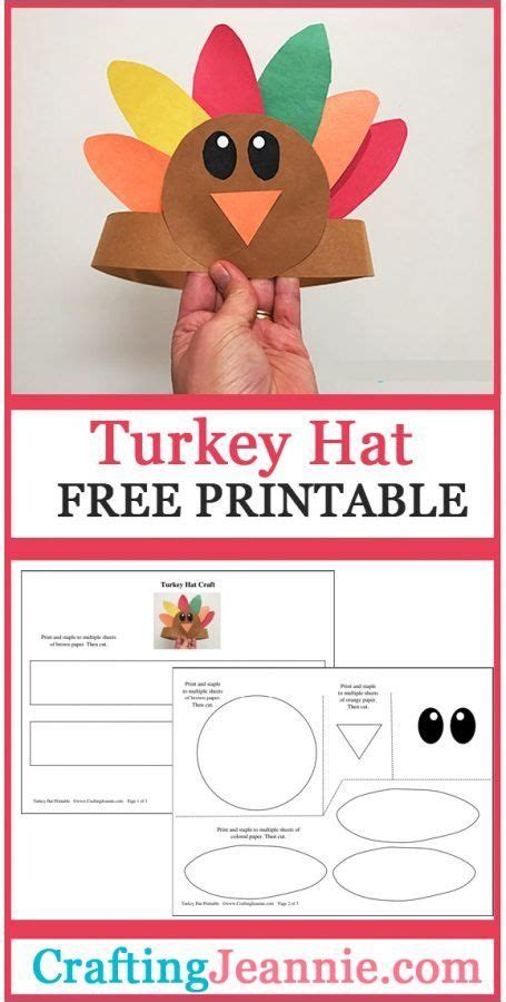 turkey headband craft  template crafting jeannie crafting