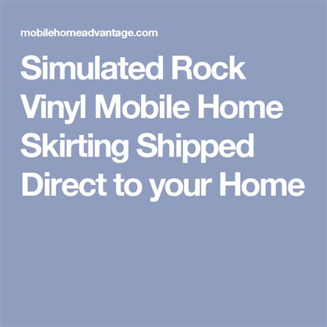 simulated rock vinyl mobile home skirting shipped direct   home mobile home skirting