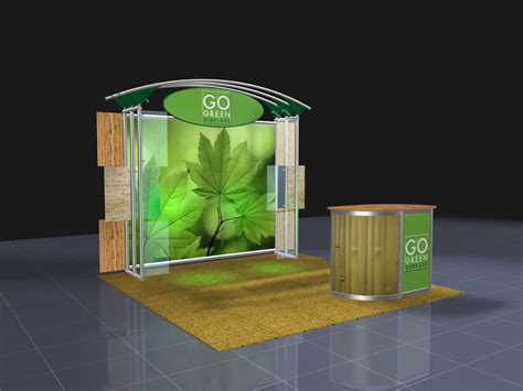 portable trade show booths  green displays